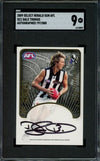 2009 Select Herald Sun AFL Signature Dale Thomas Graded SGC 9 Collingw