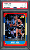 1986 Fleer NBA Larry Bird Graded PSA 6 Boston Celtics Legend