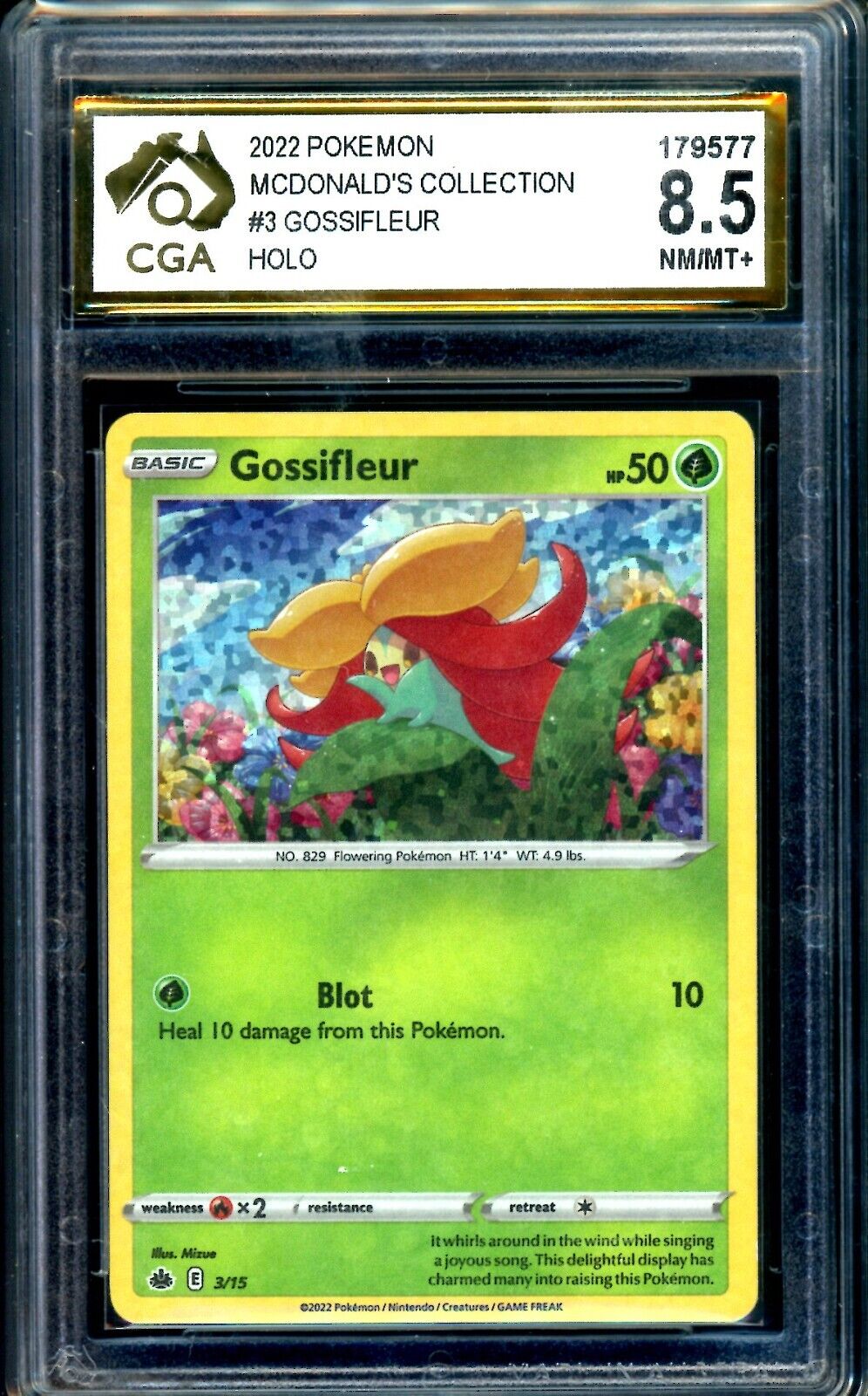 2022 Pokemon McDonald's Collection FULL SET GRADED 1-15 CGA Graded TCG