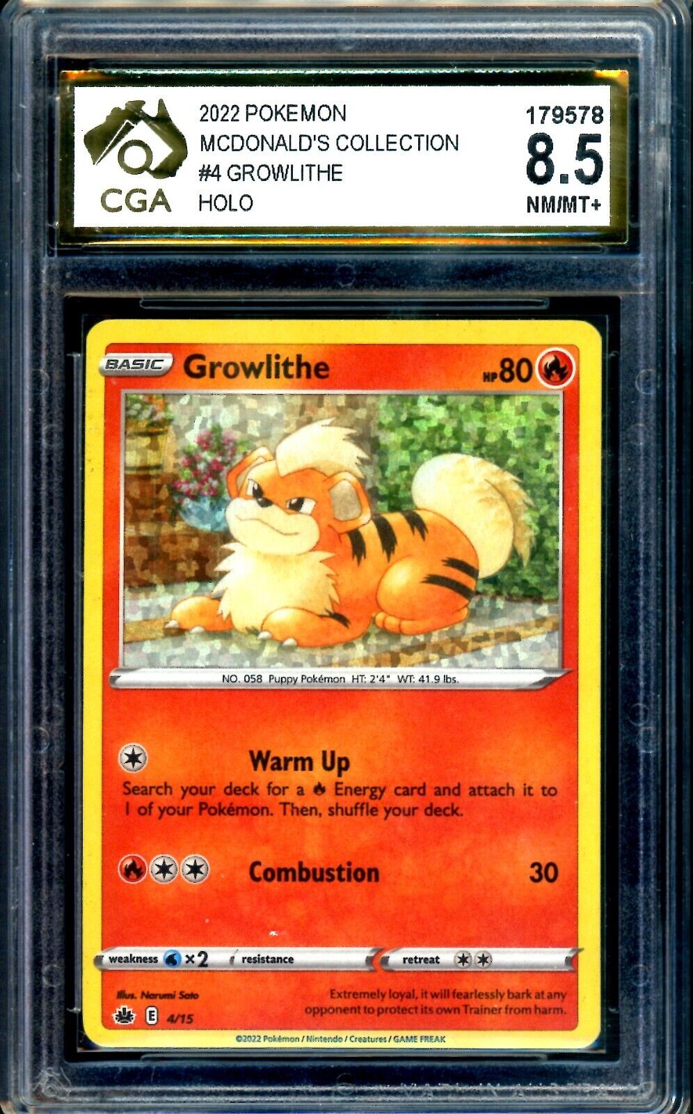 2022 Pokemon McDonald's Collection FULL SET GRADED 1-15 CGA Graded TCG