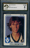 1981 Scanlens VFL ROOKIE Peter Daicos Graded CGA 4 Collingwood Magpies