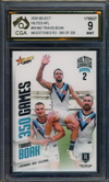 2024 Select AFL Hilites Travis Boak 350 MILESTONE GAME Graded CGA 9 Po