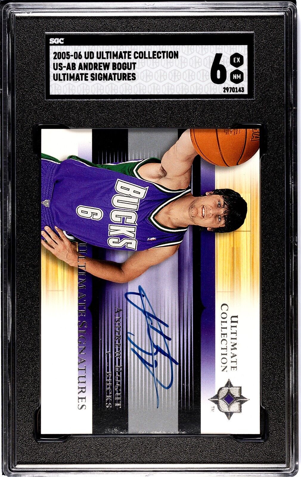 2005 Upper Deck Ultimate Collection Signatures Rookie Andrew Bogut Gra